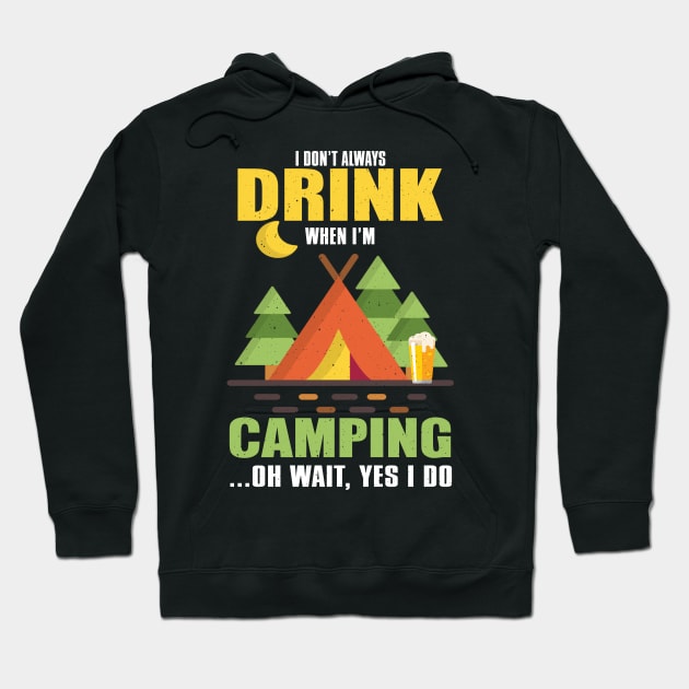 Camp Camping Camper Campfire Campsite Hiking Gift Hoodie by Tee__Dot